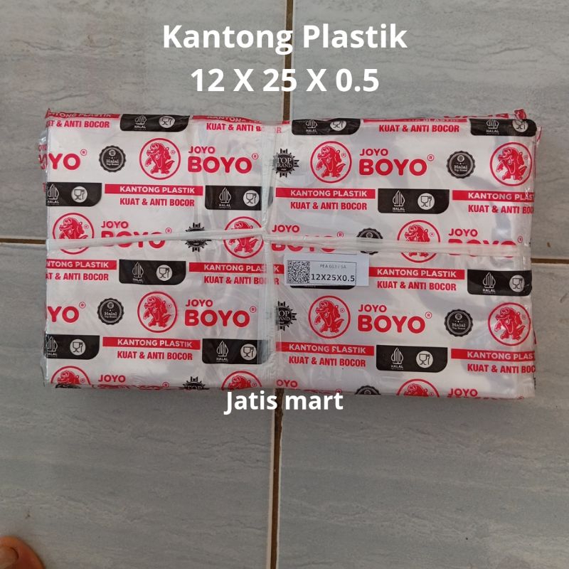 Plastik PP Boyo Ukuran 12 X 25 Tebal 0,5 Katong Plastik Serbaguna