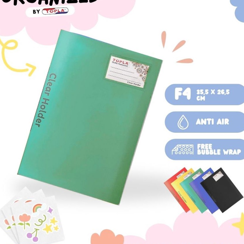 

HJ6 TOPLA Clear Holder 111 Display Book 246 File Penyimpan Kes Berkas Dokumen File