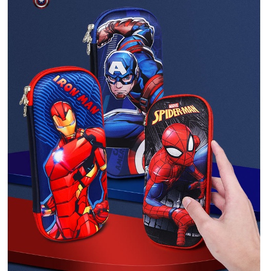 

KP8 kotak pensil spiderman dan captain america