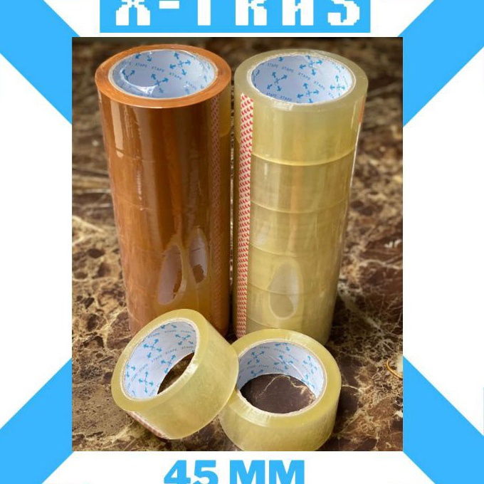 

Wow Lakban Xtras Ukuran 45 mm 9 Yard 1 Rol isi 6 pcs