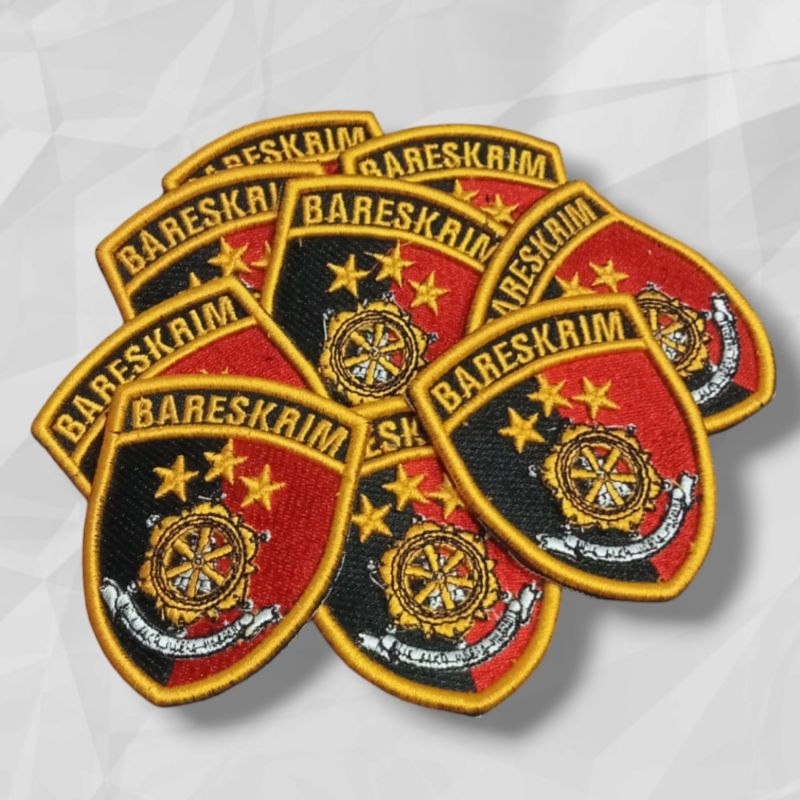 Atribut Bareskrim Polri Timbul Bordir Satuan