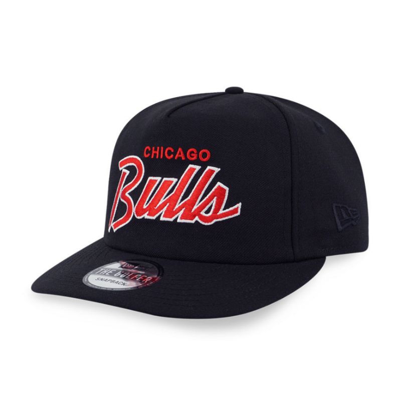 Topi New Era Cap Chicago Bulls Script The Golfer Snapback Original
