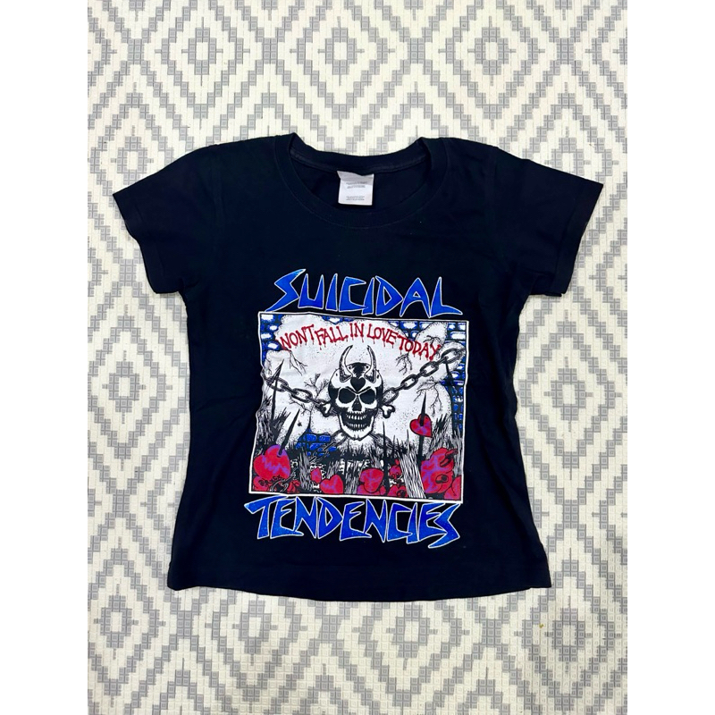 Original SUICIDAL TENDENCIES Wont Fall In Love Today HANES Kaos Band