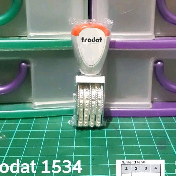 

KI3 Stempel Manual Angka 4 Dit 3 mm 5 mm Trodat 1534 1554