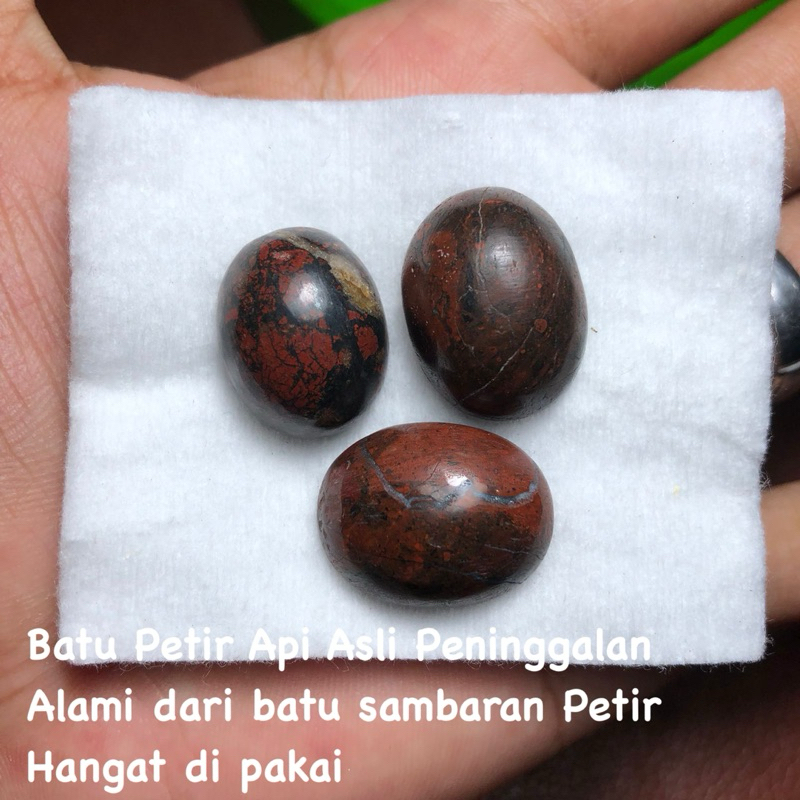 Batu Mustikaa Petir Api Asli Kalimantan Hangat Di pakai