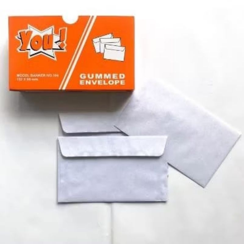 

AMPLOP PUTIH POLOS SEDANG TANPA SEAL UKURAN 154 X 90 MM NO.104