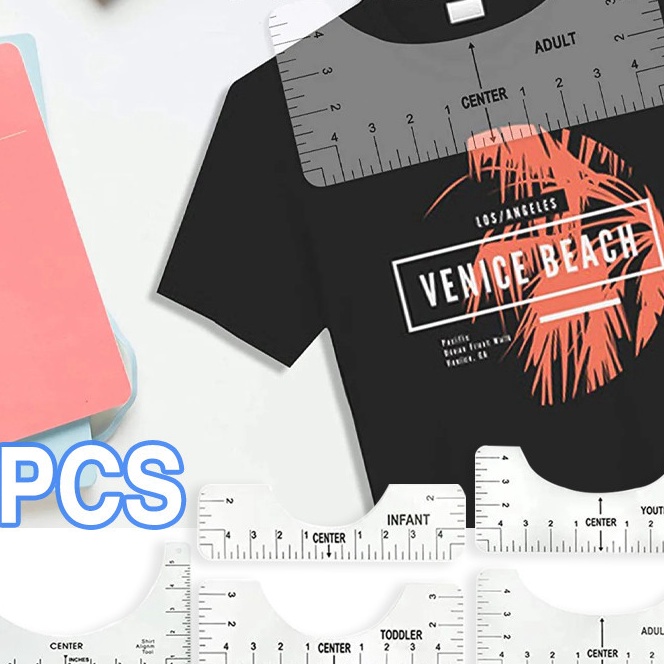 

FG2 Isi 5 TShirt Ruler Guide Alat Penggaris Penjajajaran Kaos Untuk Desain Tengah