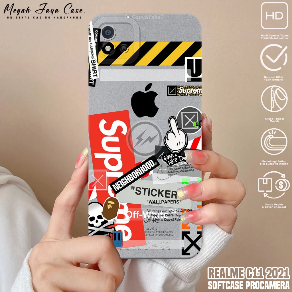 Case REALME C11 2021 - Casing Hp REALME C11 2021 Motif BA - Silikon Hp REALME C11 2021 - Kondom Hp R
