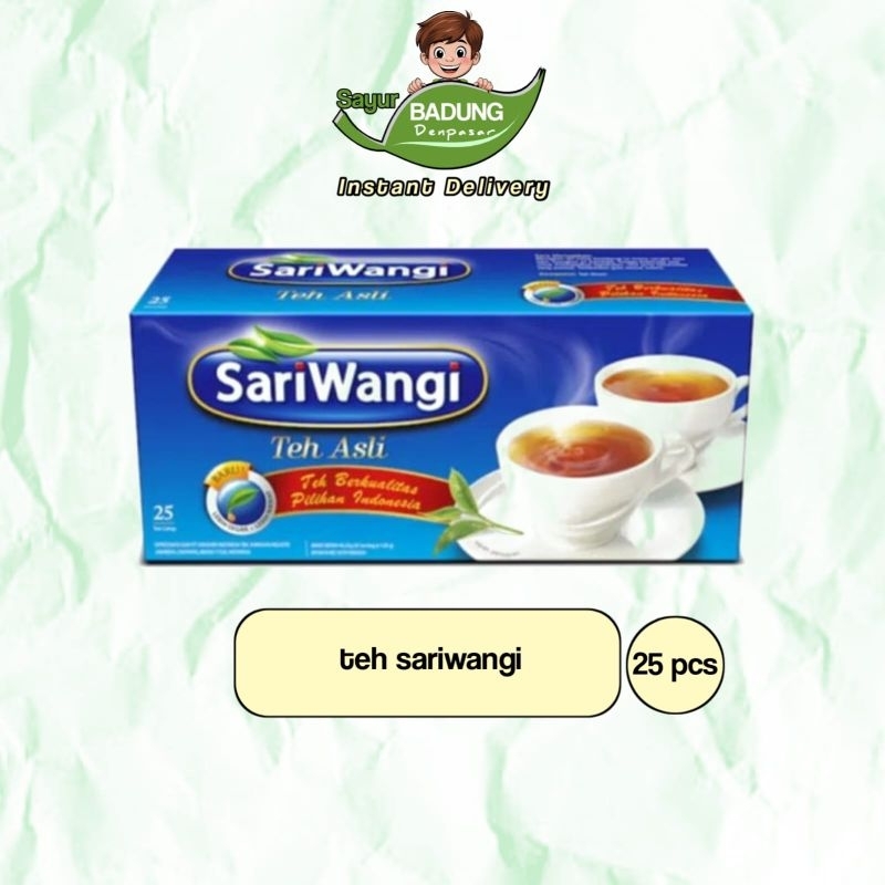 

Teh Sari wangi sachet & Kotak isi 25's _ Sayur IB