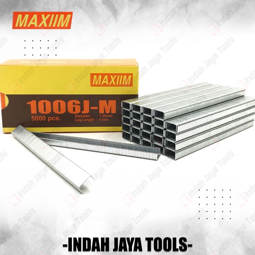 

Pilihan MAXIIM 16 J Isi Stapler 6 mm Staples Paku Tembak Model U 16J