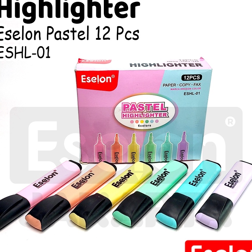 

FG2 ESJKT 12pcs Stabilo Pastel Hhlhter Stabilo Eselon ESHL1