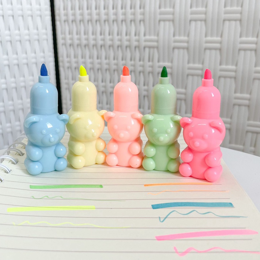 

KI3 STABILO LUCU BENTUK GUMMY BEAR 1 SET WARNA WARNI ISI 5 HHLHTER IMUT CUTE COD