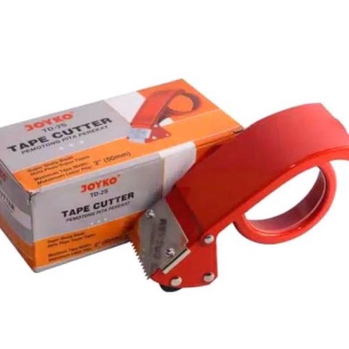 

HJ6 Alat Potong Lakban 2inchi 5mm Dispenser Lakban Tape Cutter Model Besi Joyko TD2S