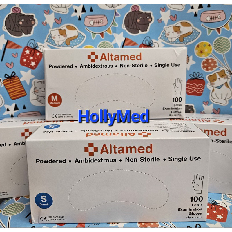 Handscoon Non Steril Altamed / Altamed Gloves Latex
