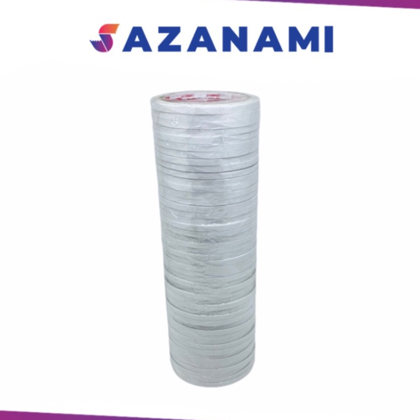 

HJ6 1 PACK DOUBLE TAPE 6MM x 12 METER DOUBLETAPE KES PUTIH SAZANAMI ISI 48ROLL