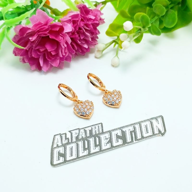 Anting Fashion Wanita Dewasa Remaja Dan Anak-anak Warna Emas