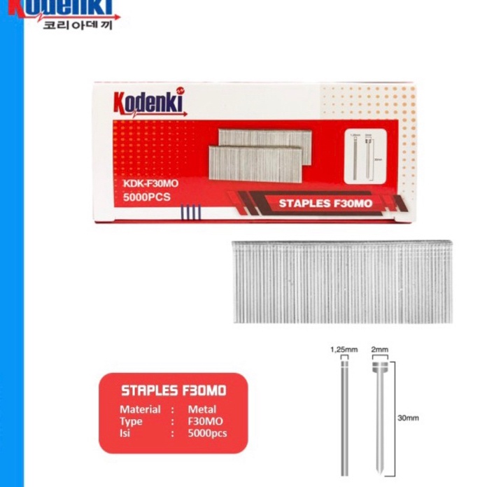 

KP8 Kodenki isi Paku tembak F3 Refil air nailer staples fsh nail isi Steples F 3