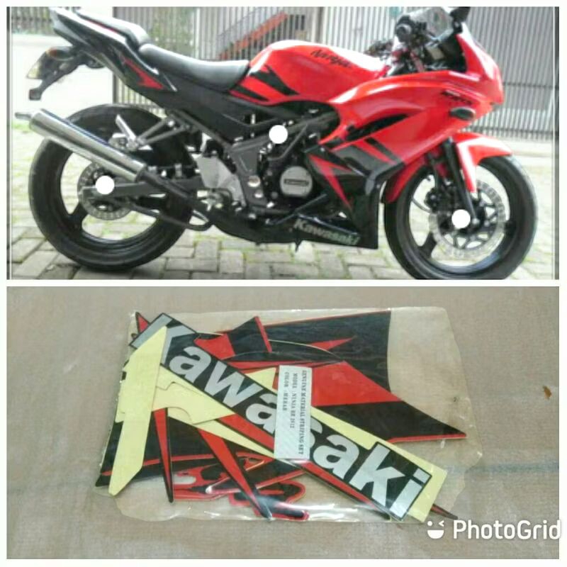 Striping Stiker Ninja RR 2012 Merah