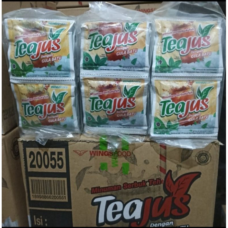 

Minuman Serbuk Teh Manis Teajus Tea Jus Gula Batu [1 dus / 60 sachet]