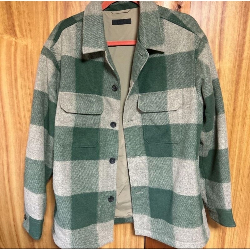 Uniqlo Flannel Overshirt Wool Jacket