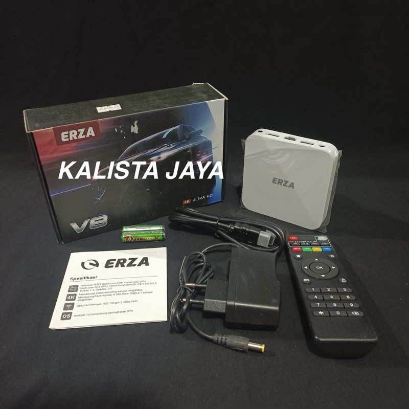 TV BOX ANDROID ERZA V8 4K ULTRA HD FULLSET WIFI SMART TV BOX