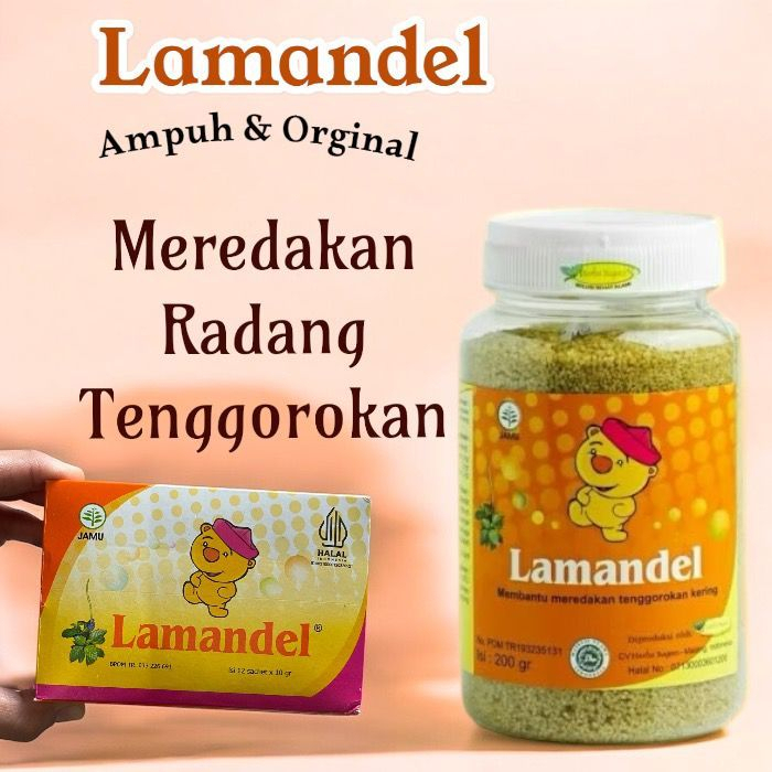 

Lamandel Botol 200gr / Minuman Herbal Atasi Amandel Radang dan Sakit Tenggorokan Nyeri Nelan