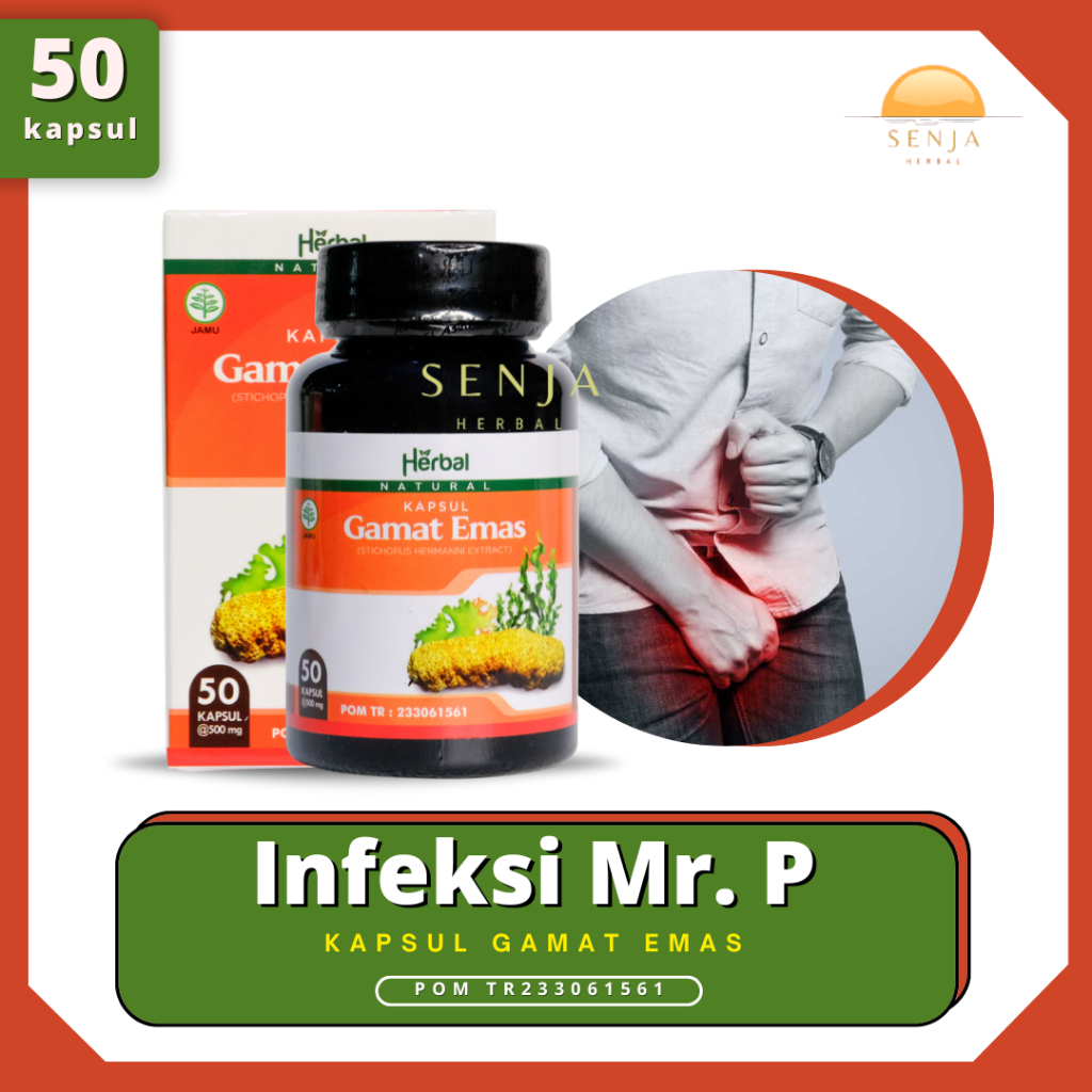 Obat Infeksi Mr. P, Obat Kelamin Pria Bernanah, Obat Kelamin Pria Infeksi Luka | Kapsul Gamat Emas