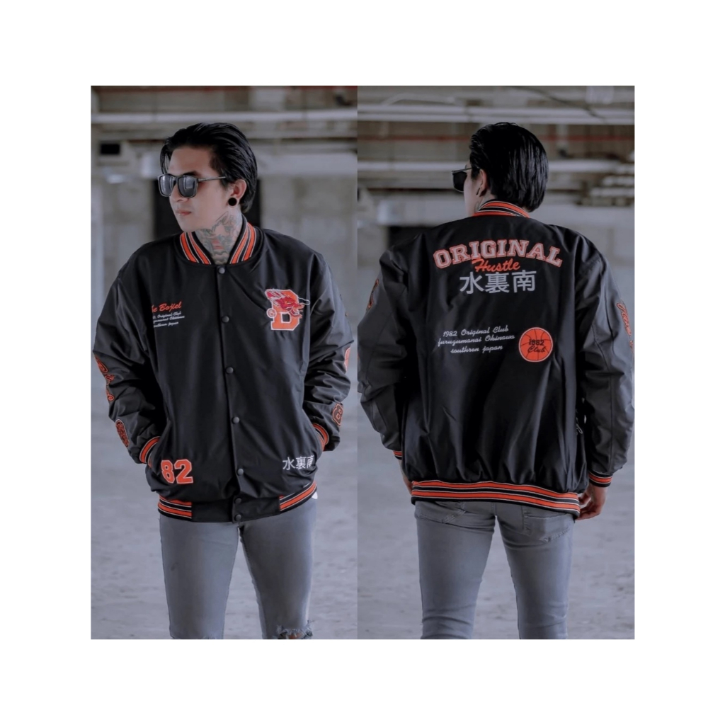 Jaket Varsity- Bomber - Sunmori pria wanita