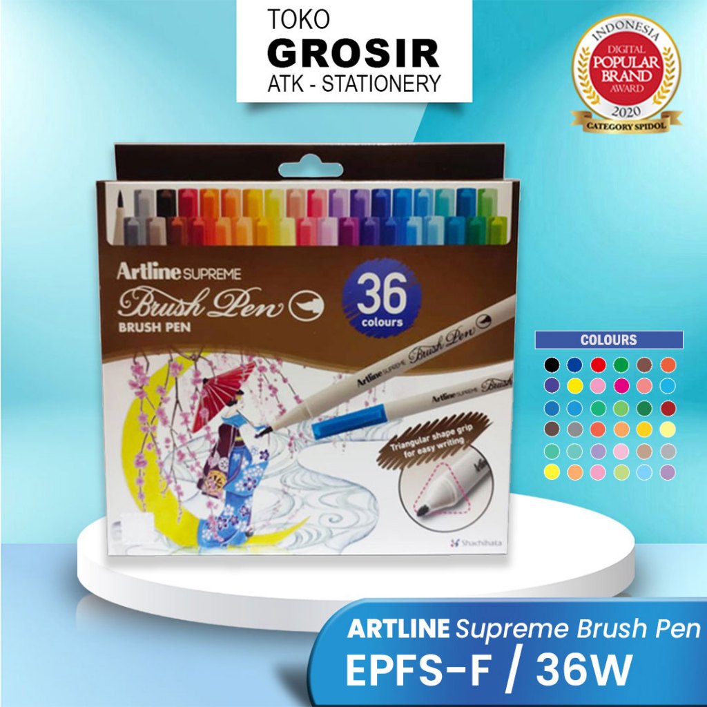 

ARTLINE Spidol Supreme Brush Pen Set 36 Colours EPFS-F/36W