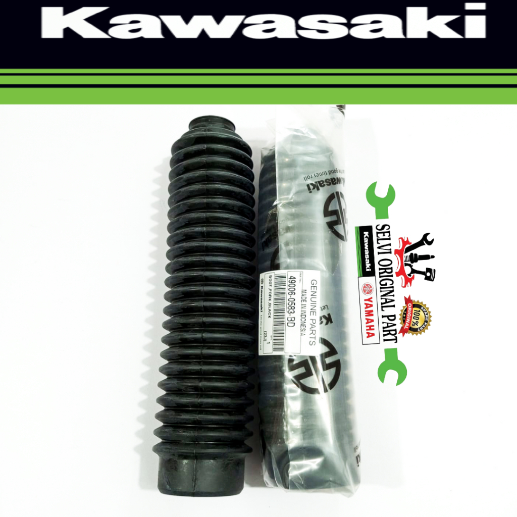 KARET PELINDUNG SHOCK DEPAN KLX 150 L KLX 140 KLX 230 KAWASAKI ORIGINAL