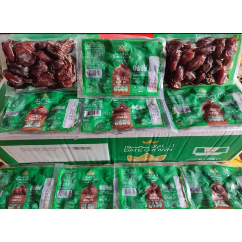 

KHALAS VACUM KEMASAN 250 GR DATE CORWN