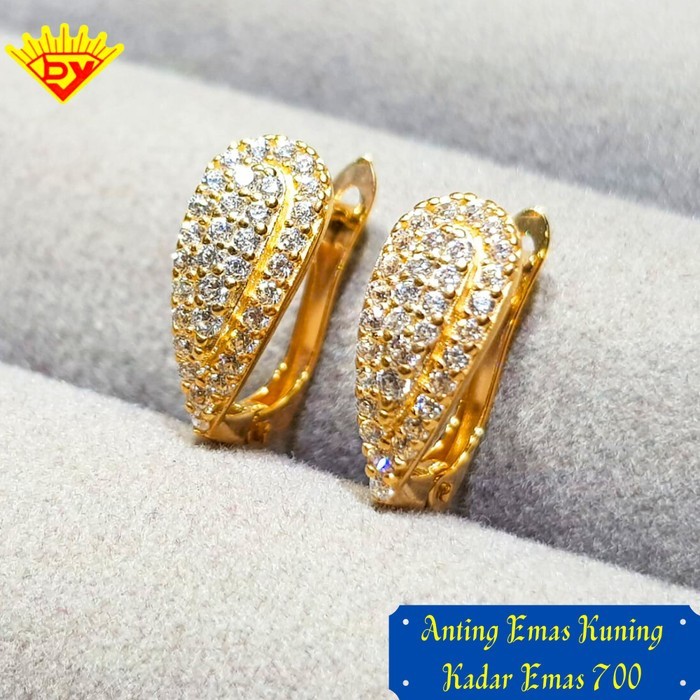 Anting Emas Kuning Kadar Emas 700