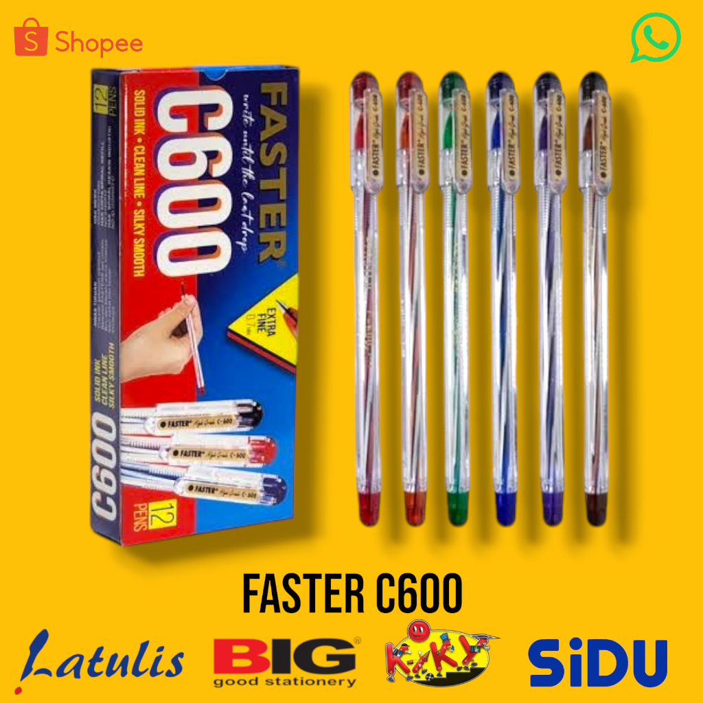 

Pulpen Faster C600 (12 pcs)