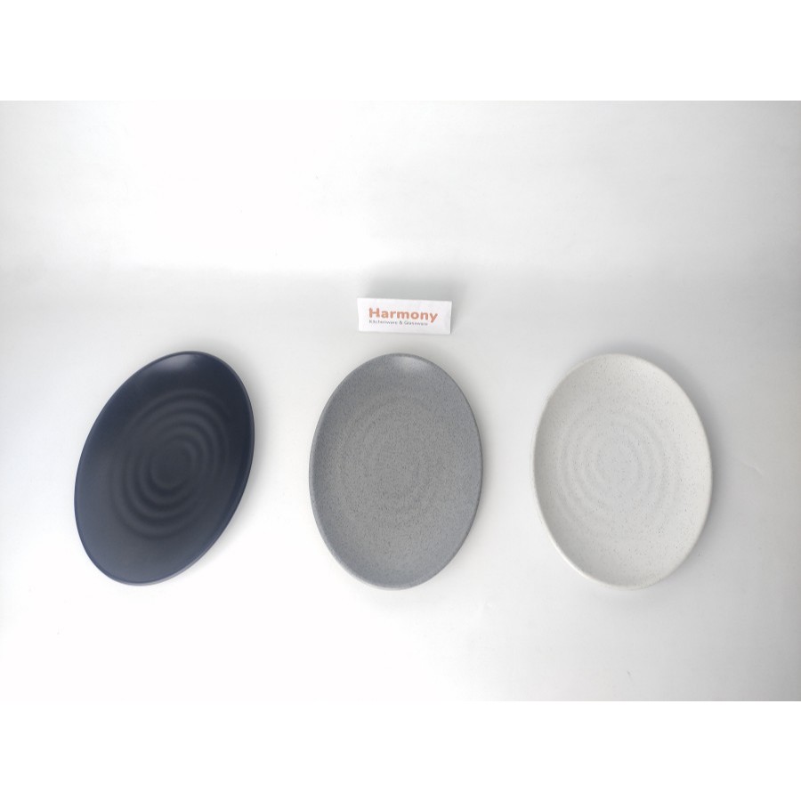 Onyx Piring Oval 9" Cosmic Series 15099 Piring Saji Melamin Motif Ulir