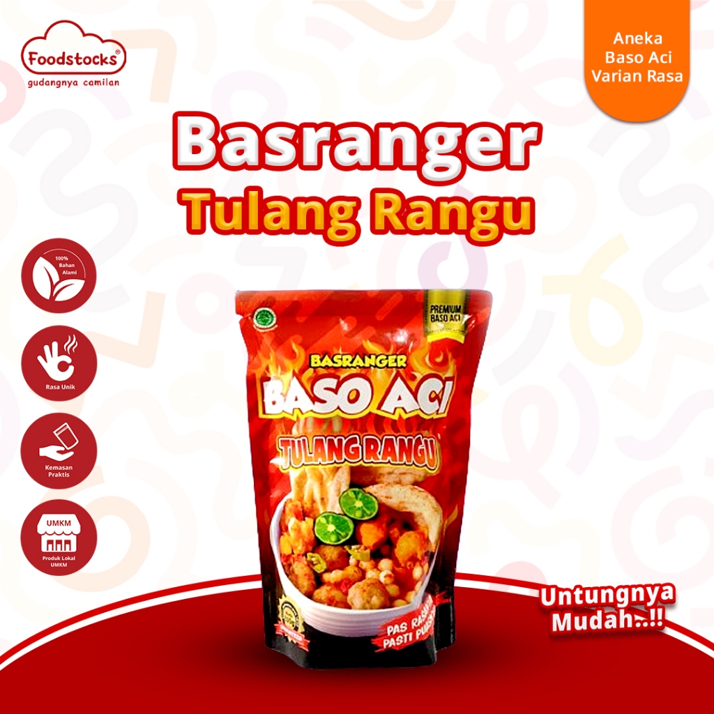 

Baso Aci Tulang Rangu Pedas Basranger - Extra Jeruk Limau 200gr