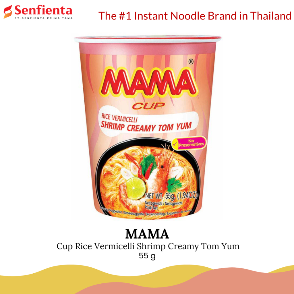 

MAMA Cup Rice Vermicelli Shrimp Creamy Tom Yum 55 gr