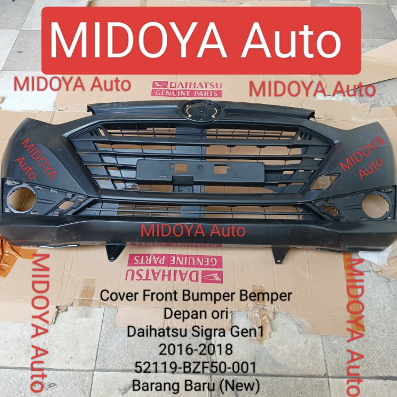 Cover Front Bumper Bemper Depan Daihatsu Sigra Gen1 2016-2018 52119-BZF50-001 ori
