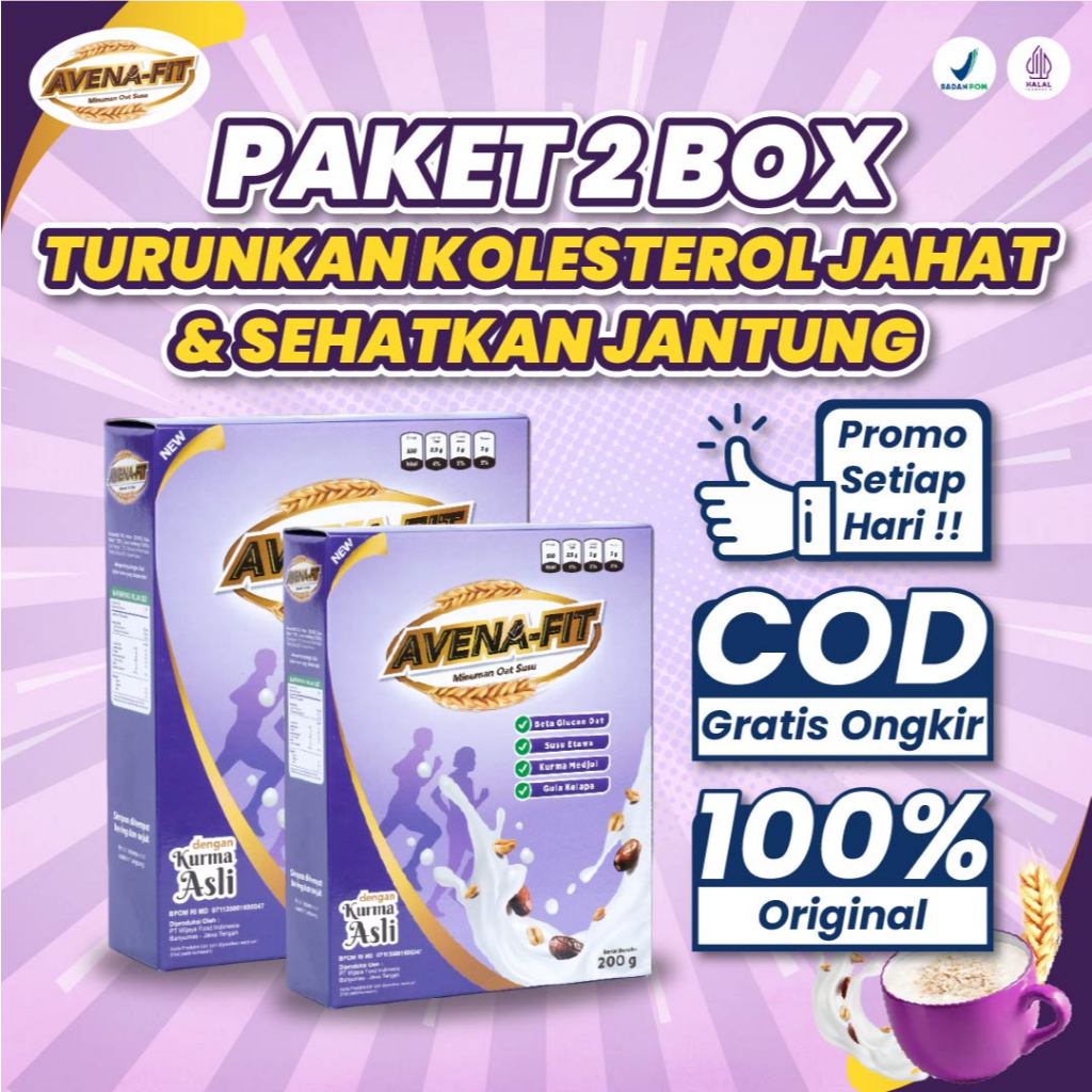 

2 BOX Oatmeal Sehat Avenafit