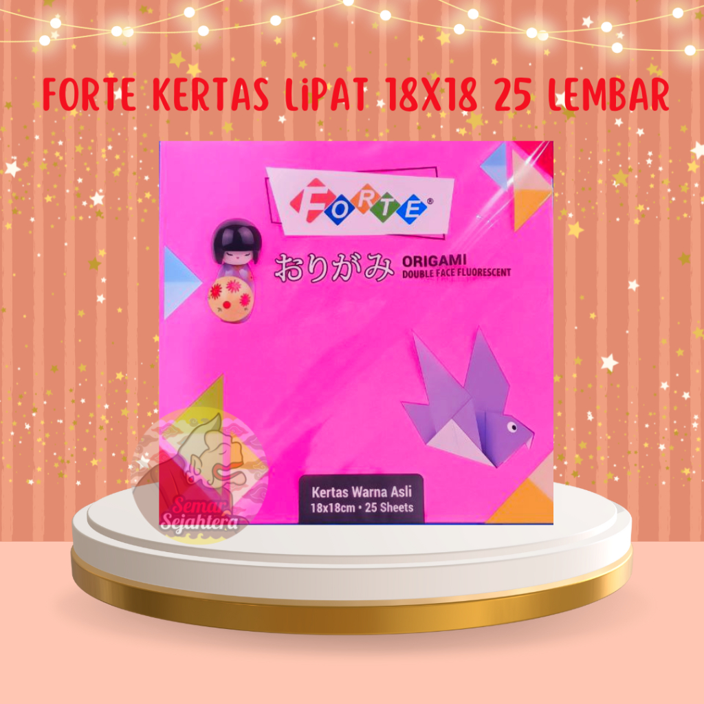 

[SET] KERTAS LIPAT ORIGAMI FORTE 18X18 (ISI 25 LEMBAR)