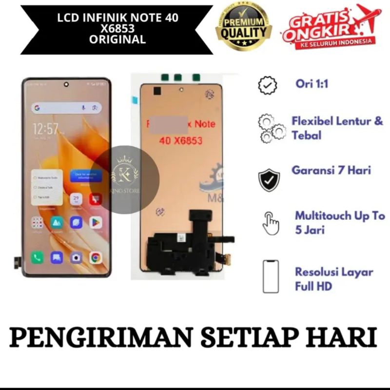 Lcd Touchscreen Infinix Note 40 X6853 Original Fullset