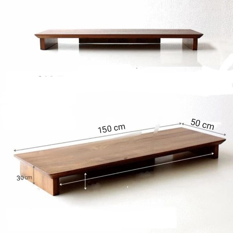 Meja Custom Jati Solid Meja Laptop/Komputer Minimalis Meja Coffee Meja Tamu (Harga Dp) Pesanan Abah 