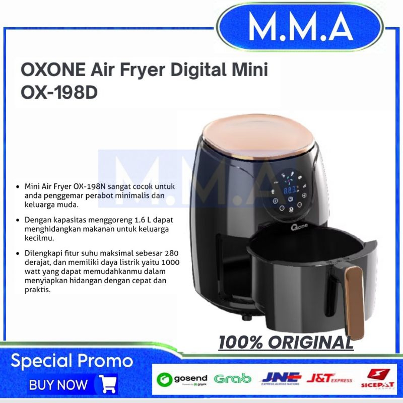 OXONE AIR FRYER DIGITAL MINI OX-198D AIR FRYER OXONE OX198D