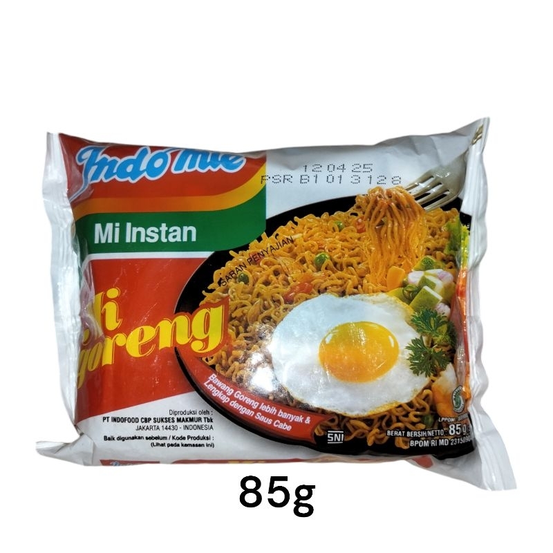 

2pcs indomie mie instant goreng 85g