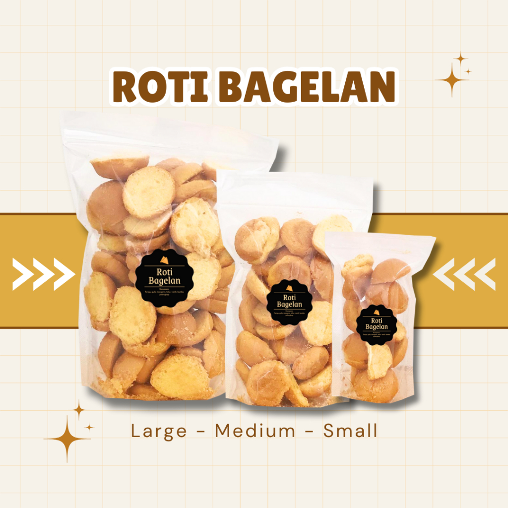 

[DELISH SNACKS] Roti Bagelan / Snack Cemilan Camilan Jajanan Jadul Manis Makanan Ringan Bagelen