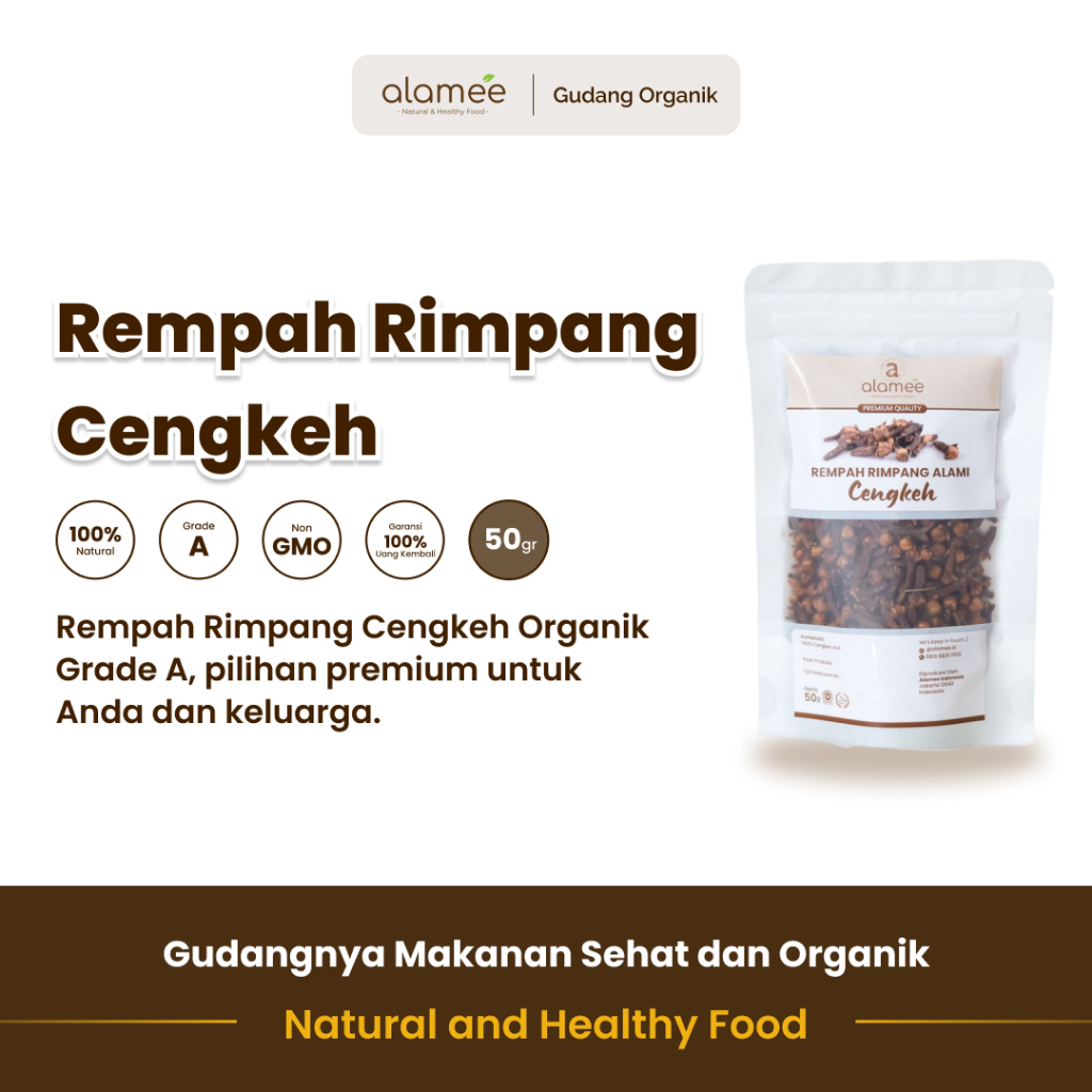 

alamee rempah cengkeh aroma kaya 50 gram rempah dapur aromatik serbaguna dengan rasa hangat alami