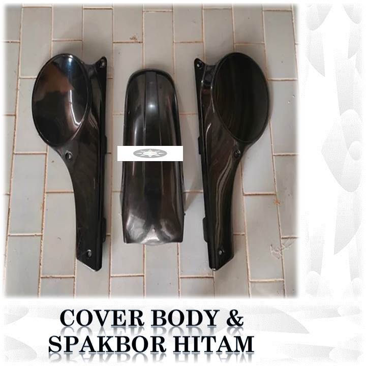 BODY SET BELAKANG TS 125 COVER BODY DAN SPAKBOR BELAKANG TS125 TS JADUL TRAIL OLD