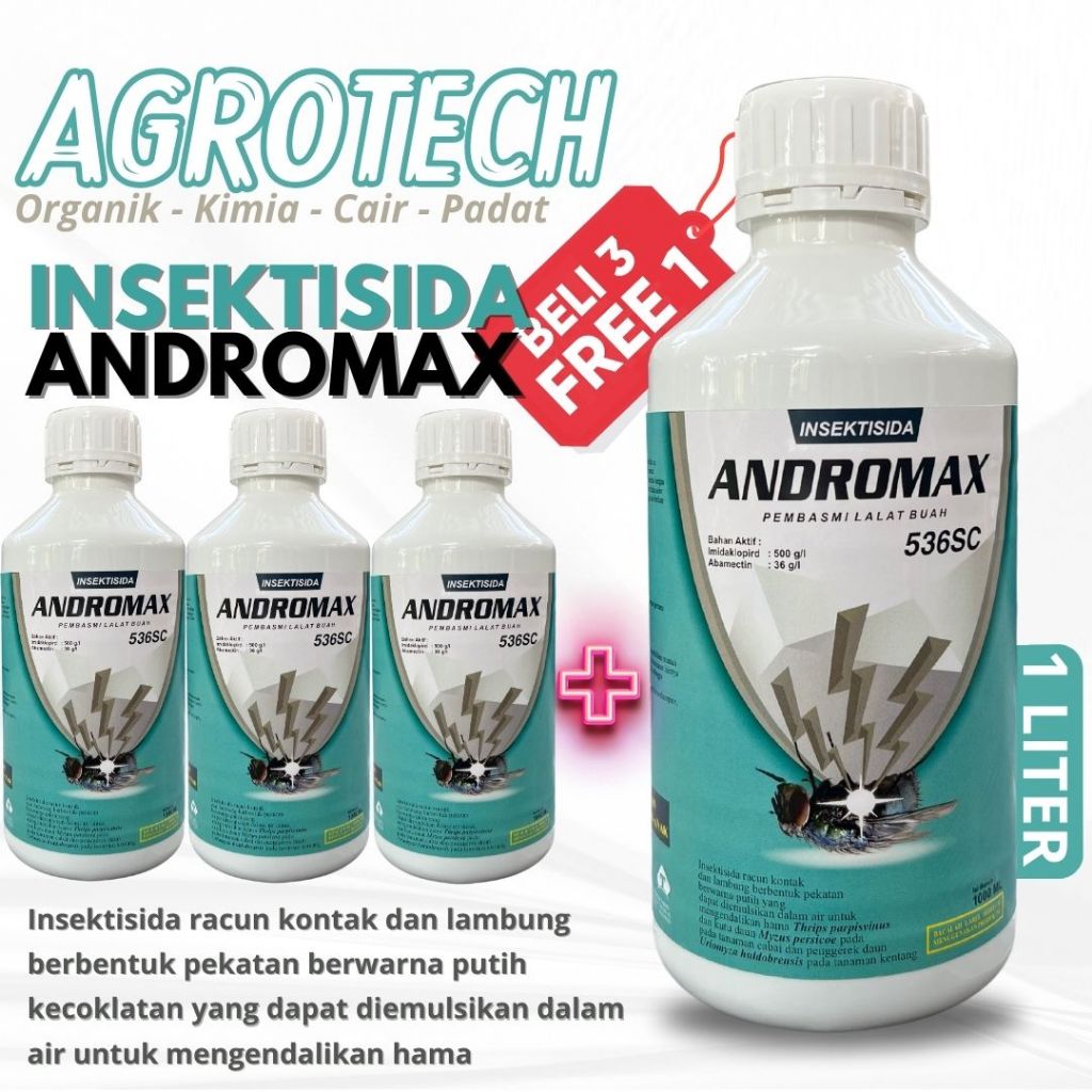 ANDROMAX 536SC Insektisida Khusus Pembasmi Lalat Buah Dan Serangga 1 liter
