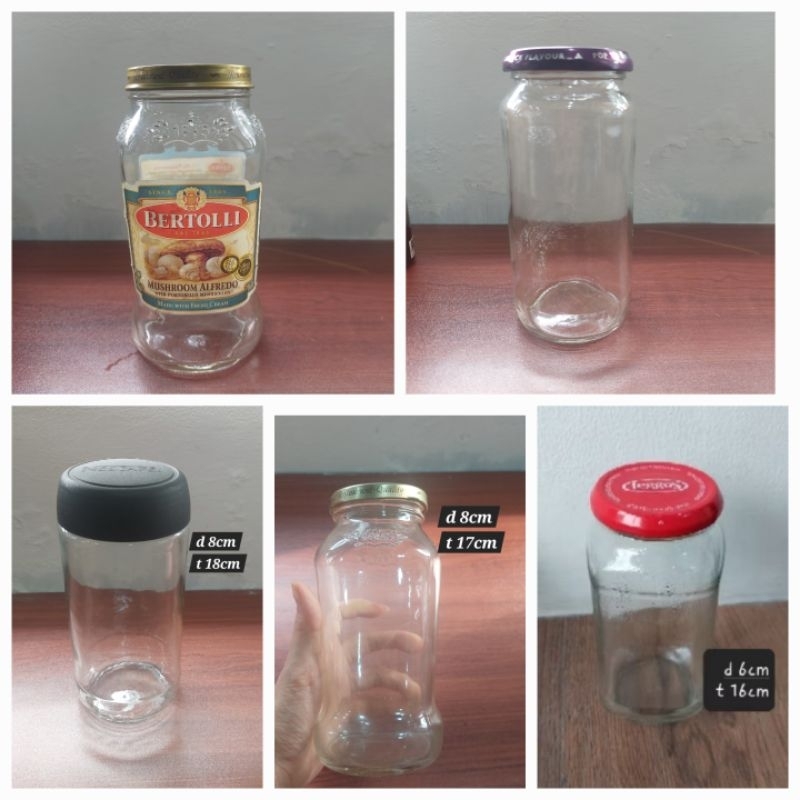 TOPLES KACA PANJANG TINGGI COCOK UNTUK VAS BUNGA IKAN CUPANG DEKORASI KERAJINAN NESCAFE BERTOLLI