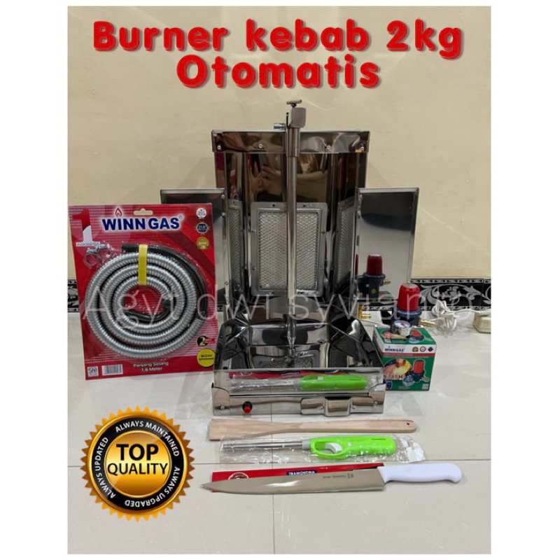 Burner Kebab Otomatis Ukuran 2kg Mesin Kebab 2 Kg Kompor Kebab Otomatis 2 Kg