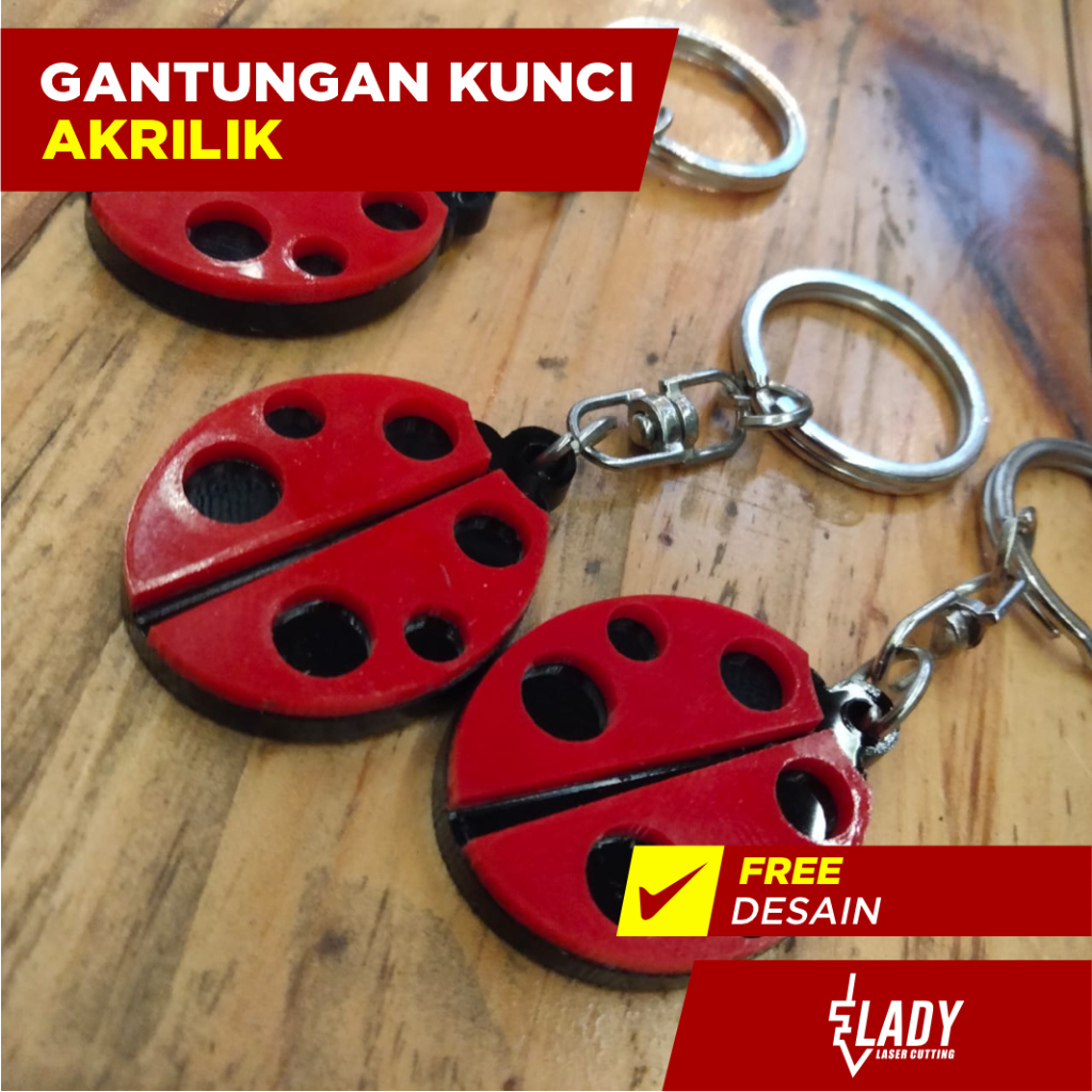 Gantungan Kunci Kumbang Gantungan Kunci Akrilik Gantungan Kunci Lucu